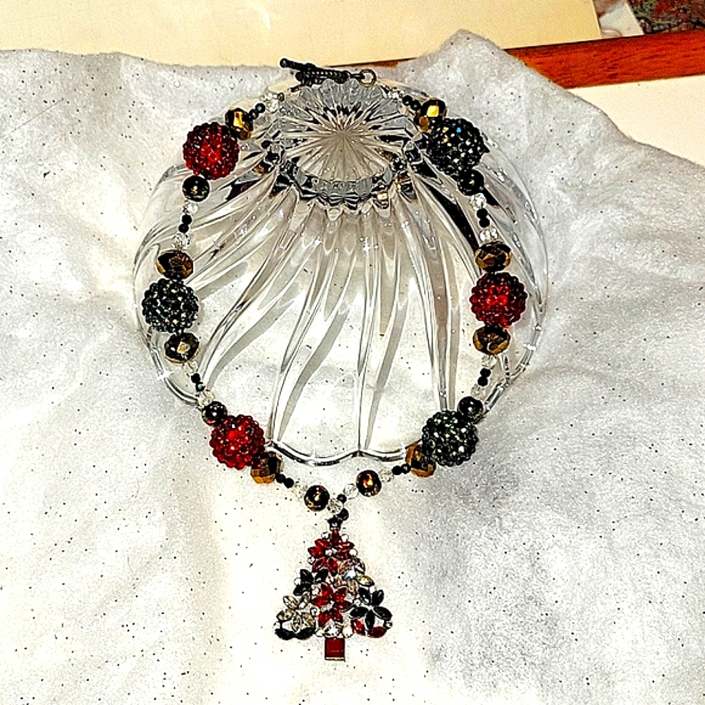 Handmade Christmas Necklace